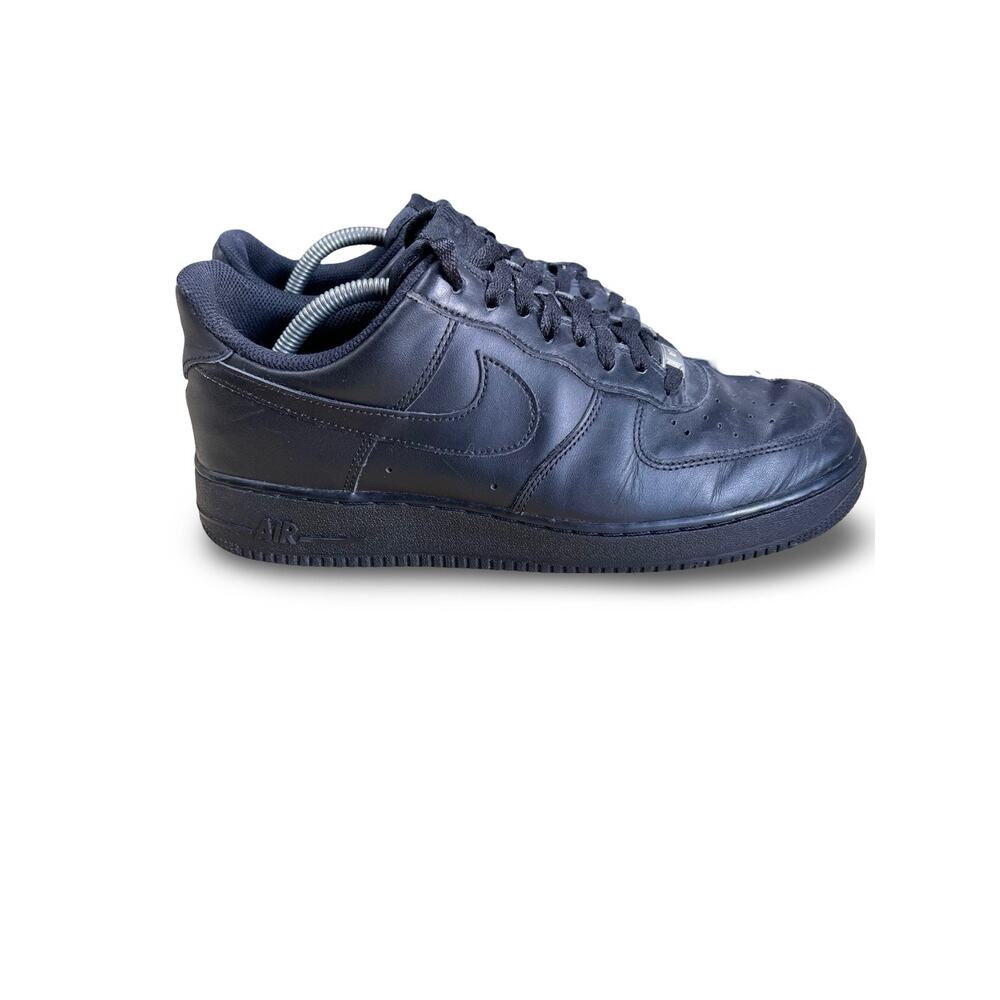 Nike Air Force 1 Low Triple Black Mens Size 10 Casual Basketball Comfort